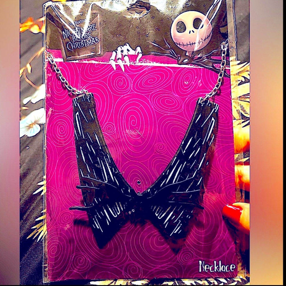 Nightmare Before Christmas Jack Skellington 💀Black and White Collar Necklace